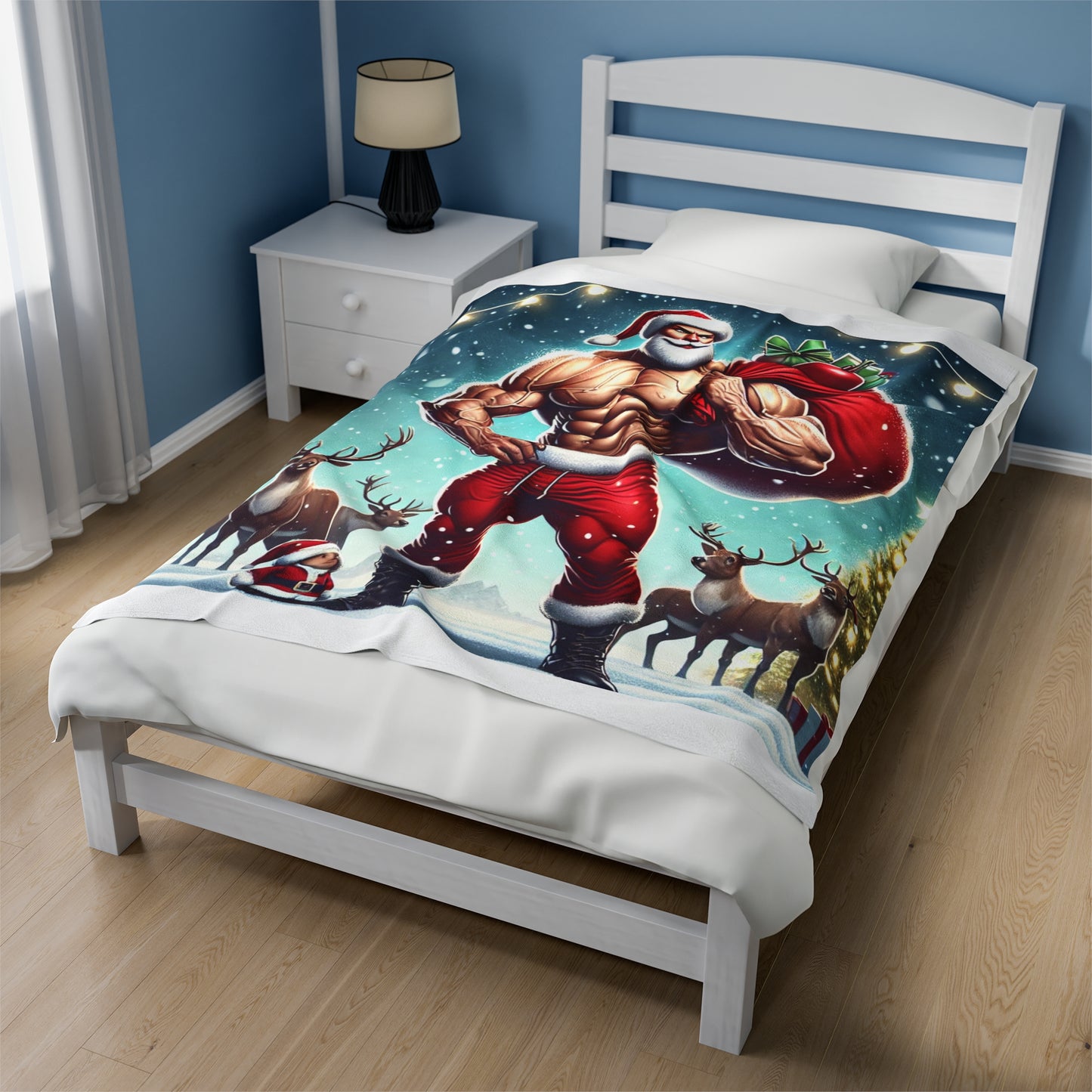 Jacked Santa Plush Blanket