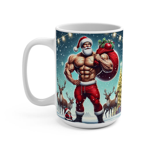 Jacked Santa Mug 15oz