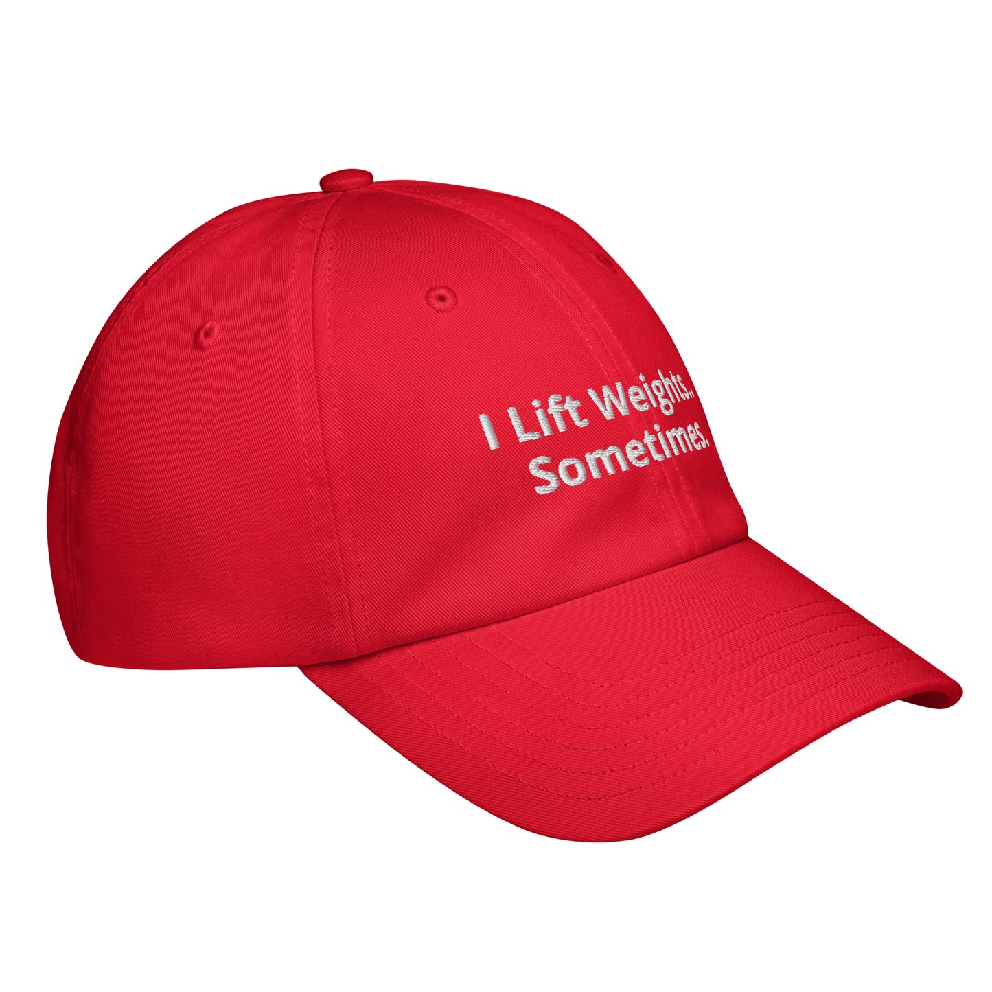 "I Lift Weights...Sometimes." Under Armour® dad hat